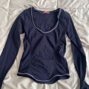 Vintage Prada Long Sleeve Elastic Top Italian Made